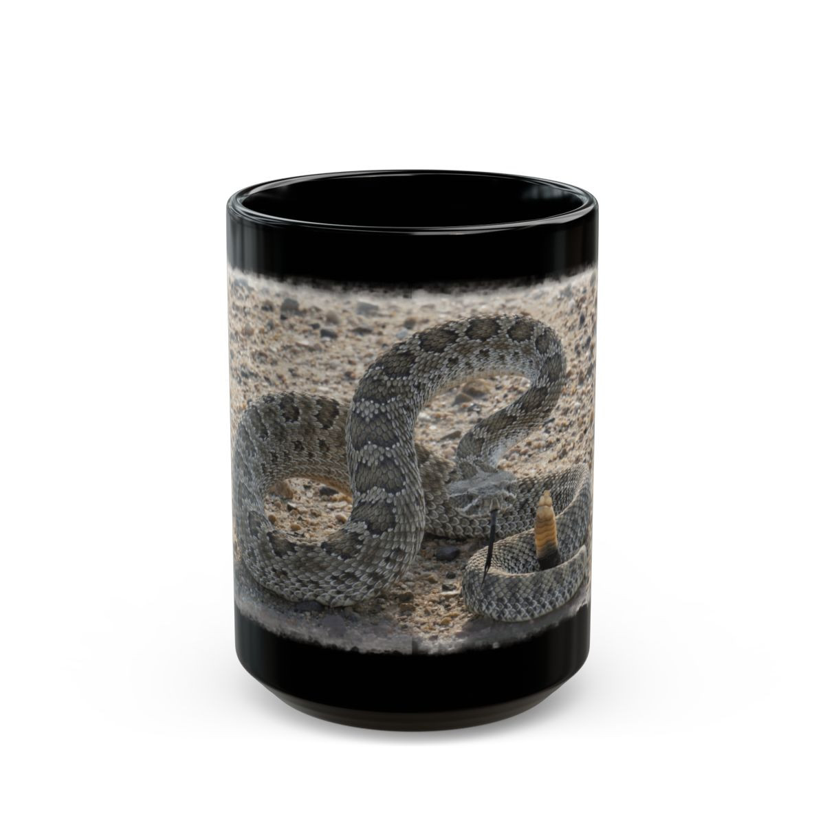Prairie Rattlesnake Black Mug — Dry goods