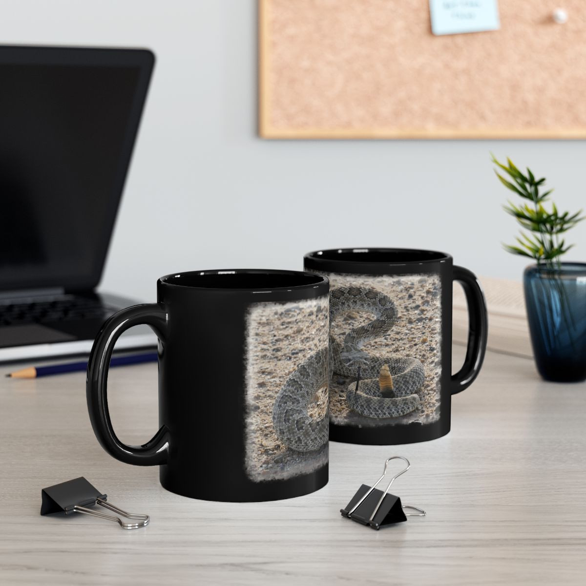 Prairie Rattlesnake Black Mug — image 8