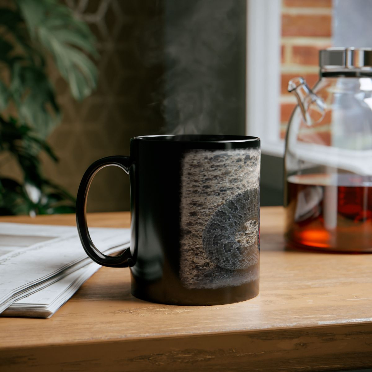 Prairie Rattlesnake Black Mug — image 9